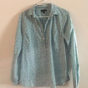 Beautiful Floral J Crew Button Down Cotton Shirt